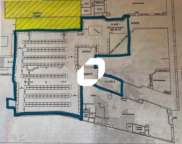 Industrial in Charenton-le-Pont to rent - Floor Plan - Image 2 of 2