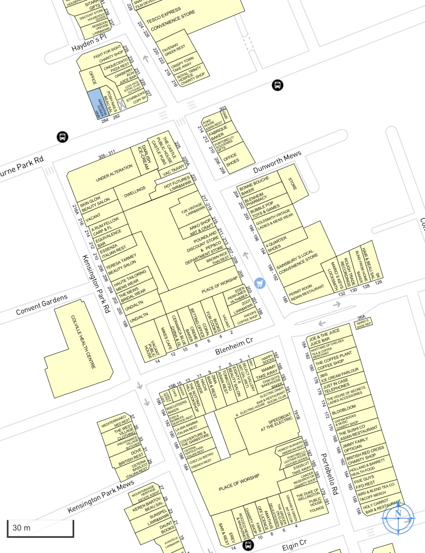 284 Westbourne Park Rd, London to rent Goad Map- Image 1 of 1