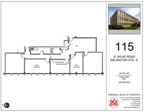 115 S Wilke Rd, Arlington Heights, IL for rent Floor Plan- Image 1 of 7