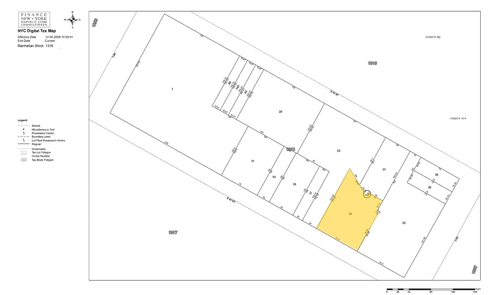 245 E 44th St, New York, NY for rent - Plat Map - Image 2 of 2