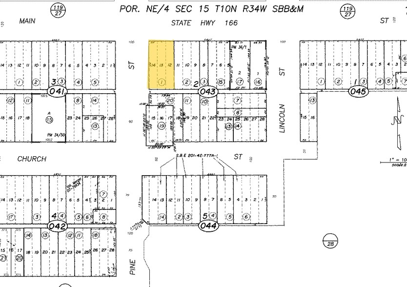 222-226 W Main St, Santa Maria, CA for rent - Plat Map - Image 3 of 3