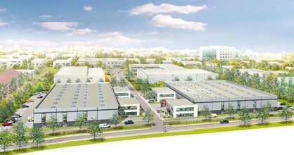 Gennevilliers, HDS - Aerial map view