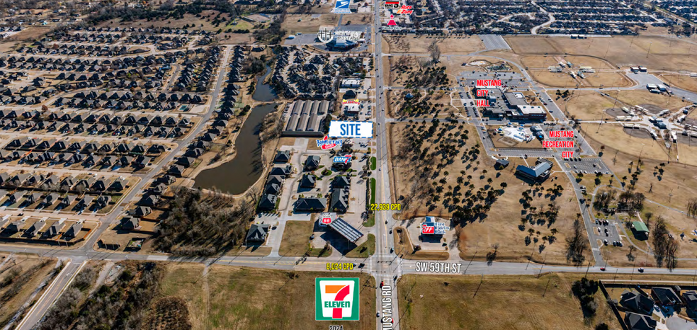 1300 N Mustang Rd, Mustang, OK for sale - Aerial - Image 2 of 3