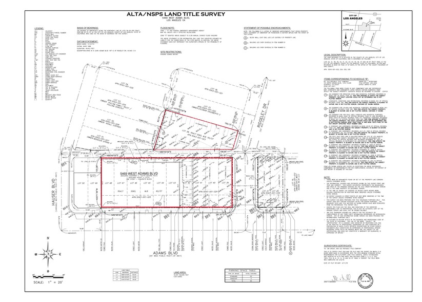 5469 W Adams Blvd, Los Angeles, CA for rent - Site Plan - Image 2 of 2