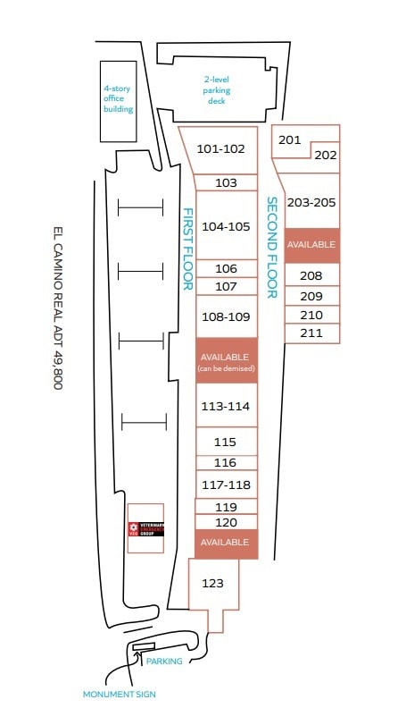 2216-2224 S El Camino Real, Oceanside, CA for rent Site Plan- Image 1 of 1