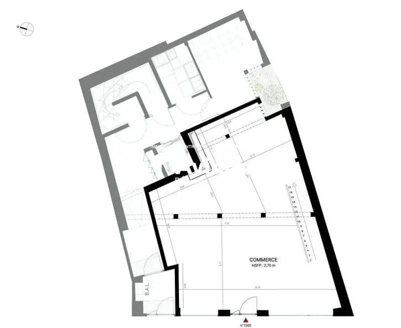 Office in Paris to rent Floor Plan- Image 1 of 3