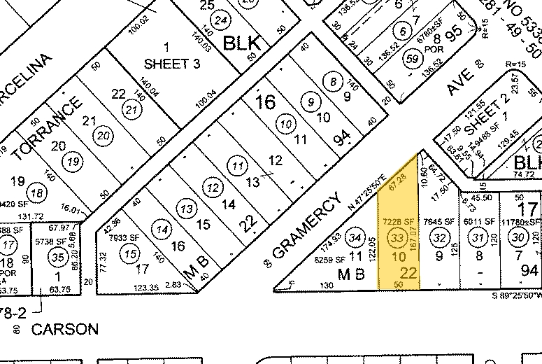 1963-1965 W Carson St, Torrance, CA for sale - Plat Map - Image 1 of 1