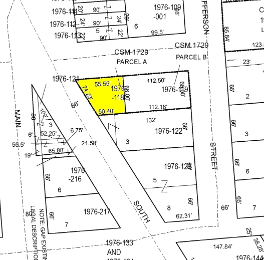 200-204 S Rochester St, Mukwonago, WI for sale - Plat Map - Image 2 of 8