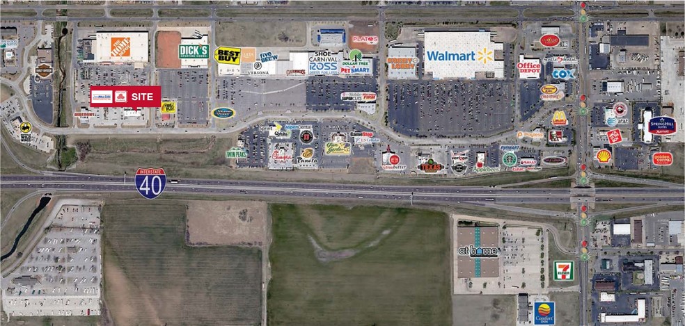 I-40 & Rockwell Ave, Oklahoma City, OK for rent - Aerial - Image 1 of 1