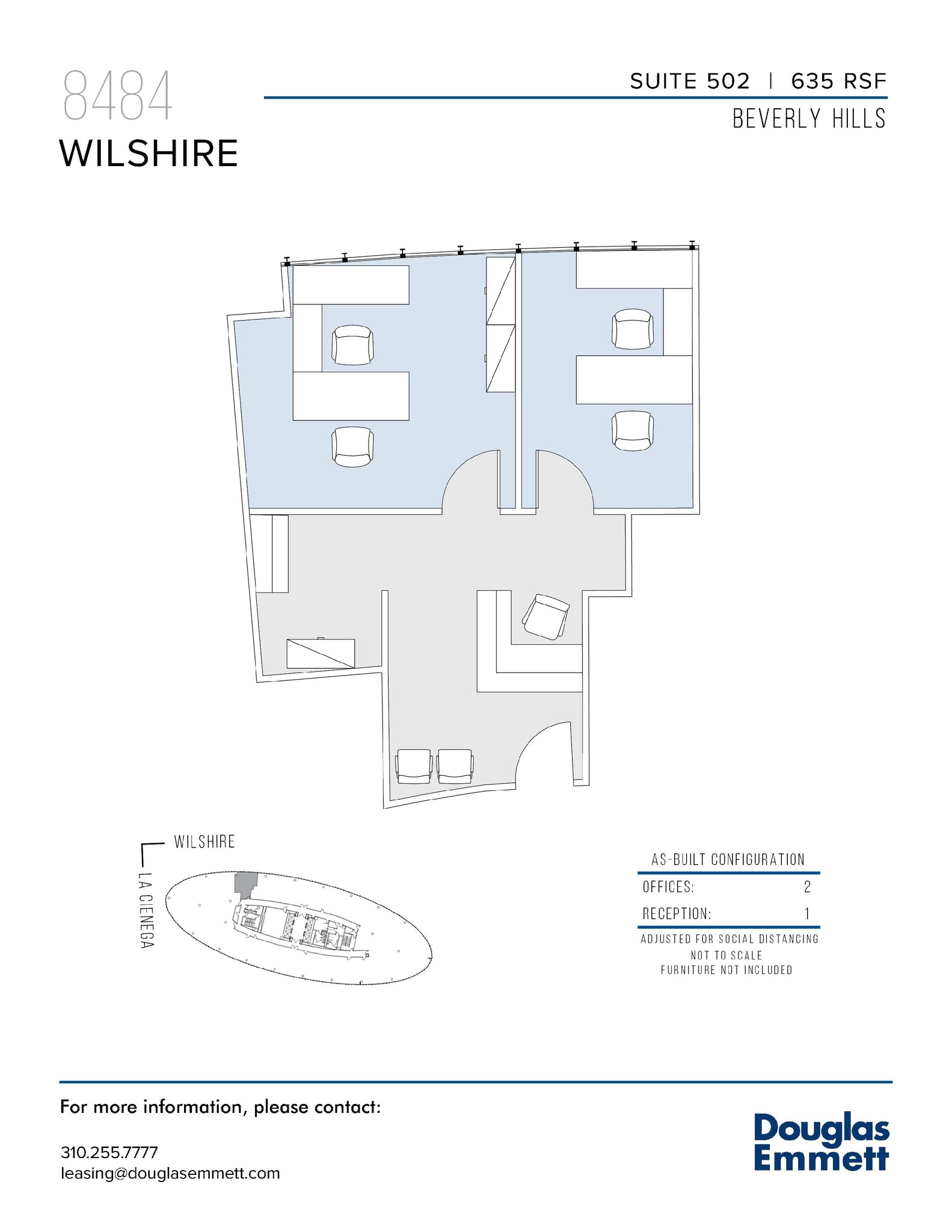 8484 Wilshire Blvd, Beverly Hills, CA to rent Floor Plan- Image 1 of 1
