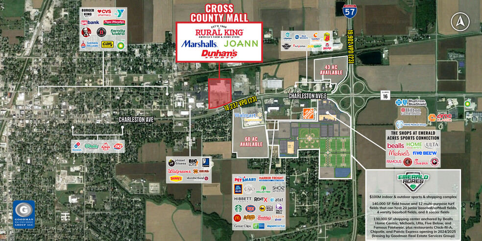 Cross County Mall Outlots portfolio of 2 properties for sale on LoopNet.co.uk - Aerial - Image 3 of 6