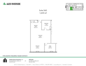 6660 Riverside Dr, Metairie, LA for rent Site Plan- Image 1 of 1