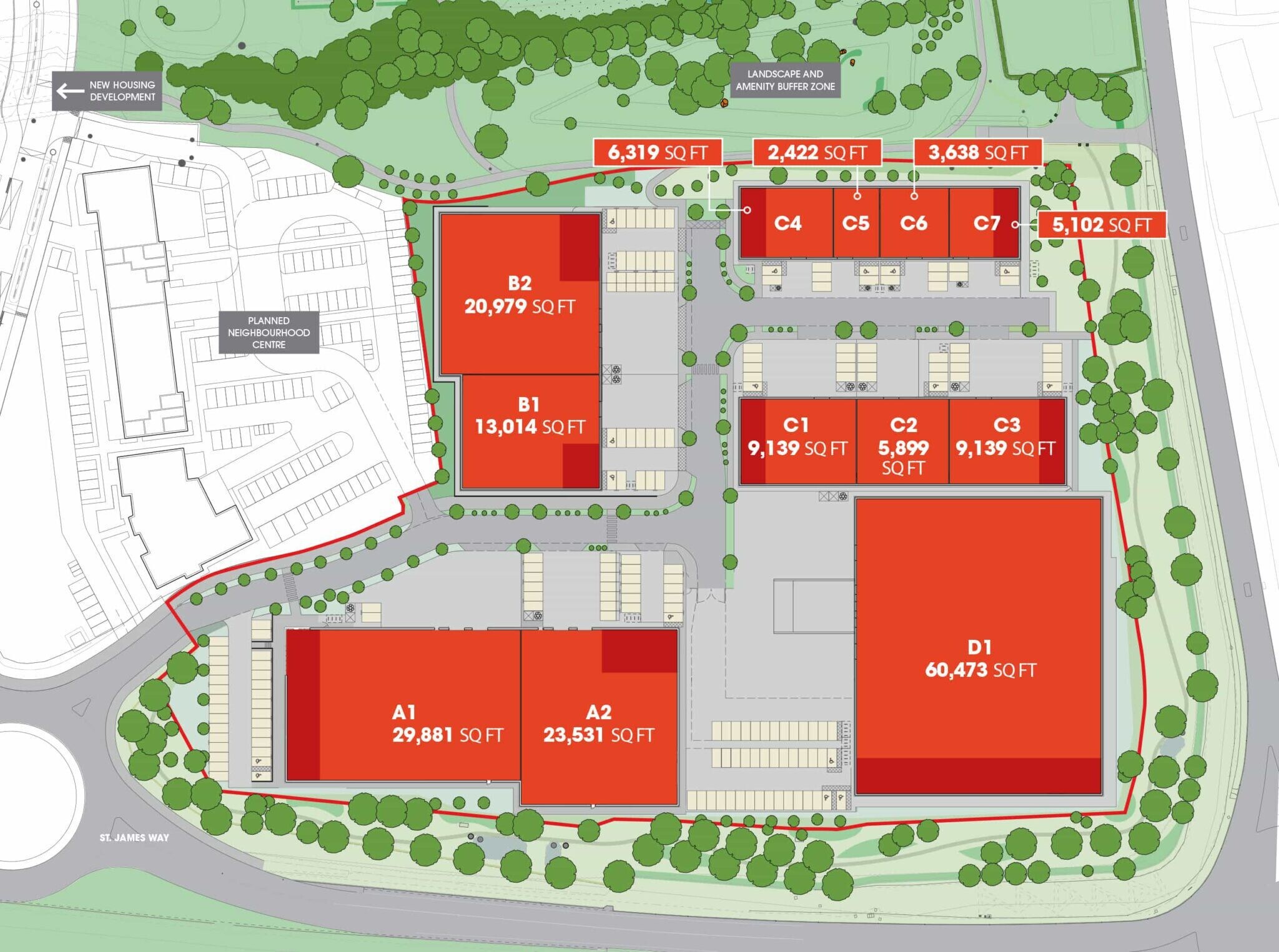 St. James Way, Bishop's Stortford for sale Site Plan- Image 1 of 1