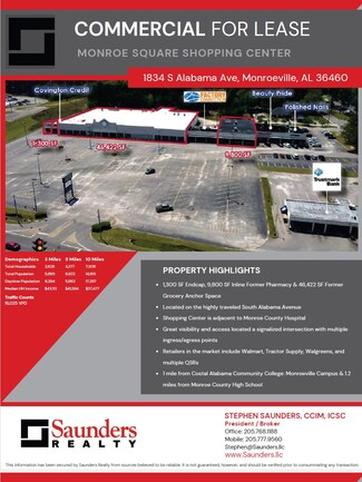 More details for 4439-4441 S Alabama Ave, Monroeville, AL - Retail for Rent