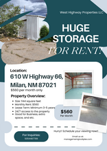 610 W Highway 66, Milan, NM for rent Building Photo- Image 1 of 4