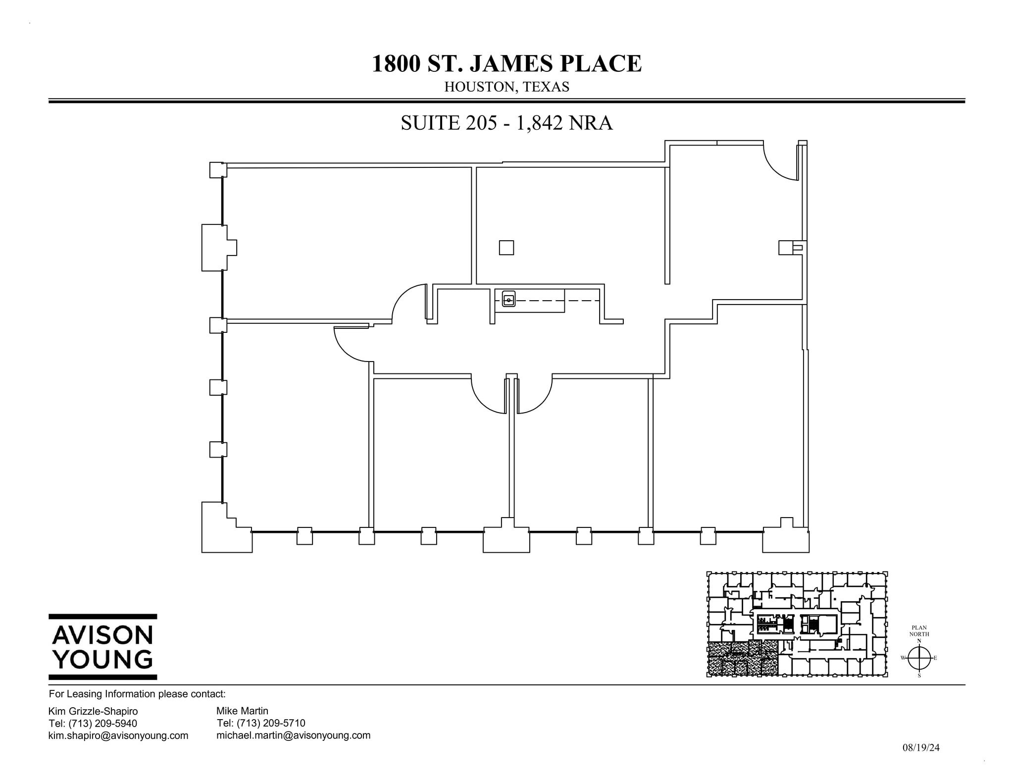 1800 St James Pl, Houston, TX to rent Site Plan- Image 1 of 1