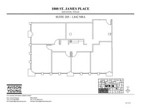 1800 St James Pl, Houston, TX to rent Site Plan- Image 1 of 1