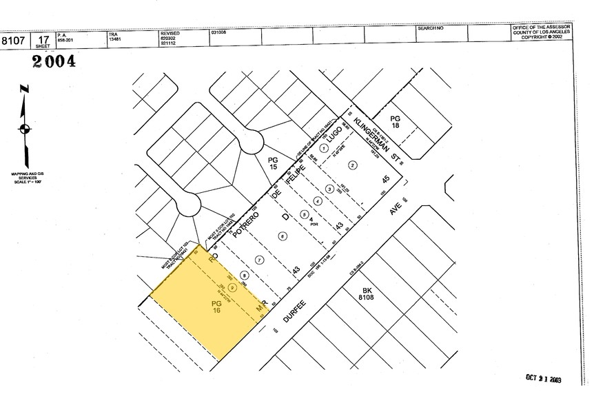 2253-2307 Durfee Ave, El Monte, CA for rent - Plat Map - Image 3 of 5