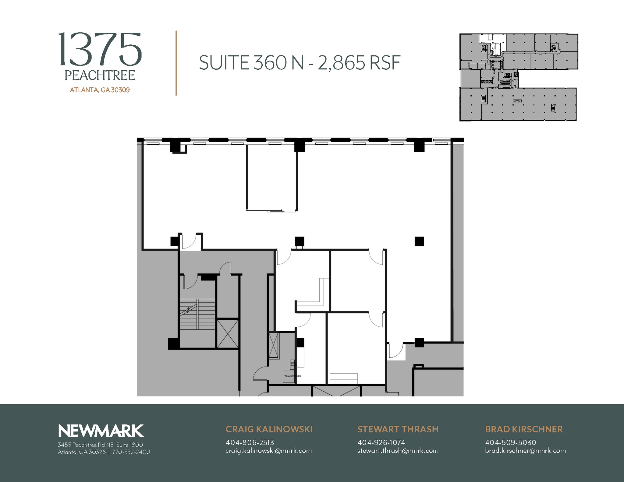 1375 Peachtree St NE, Atlanta, GA to rent Floor Plan- Image 1 of 1
