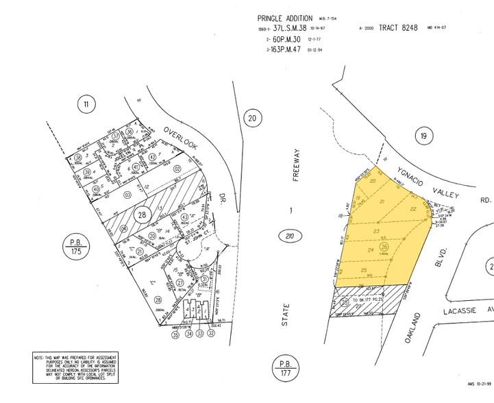 101 Ygnacio Valley Rd, Walnut Creek, CA for rent - Plat Map - Image 2 of 6