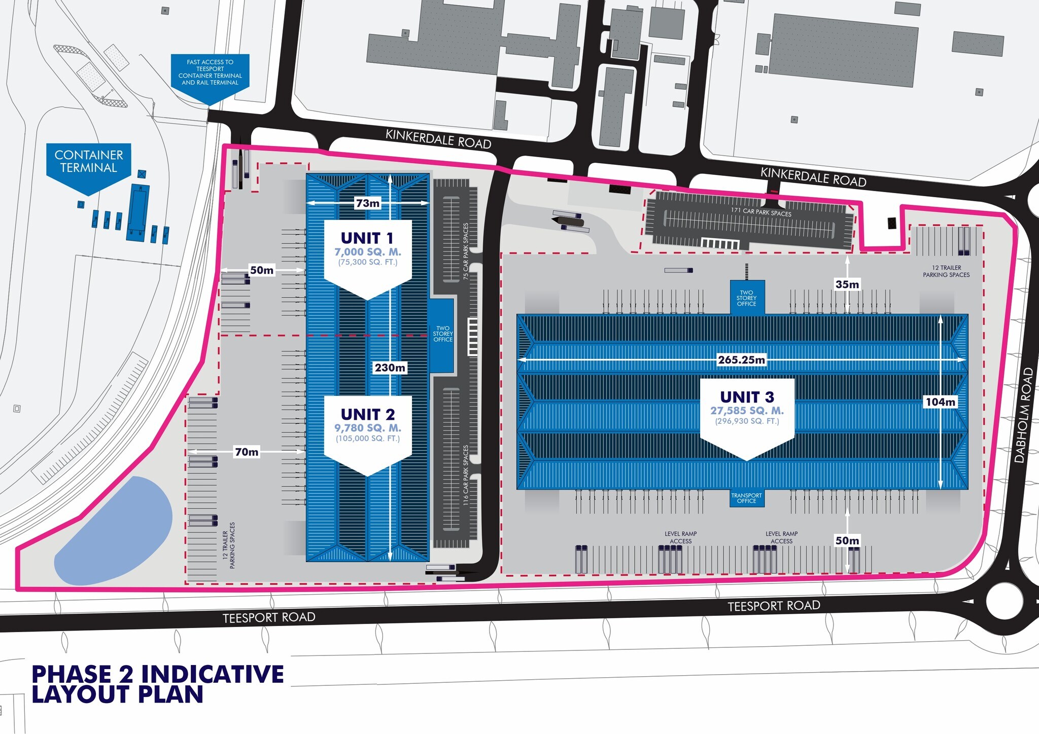 Teesport Logistics Park, Middlesbrough to rent Site Plan- Image 1 of 6