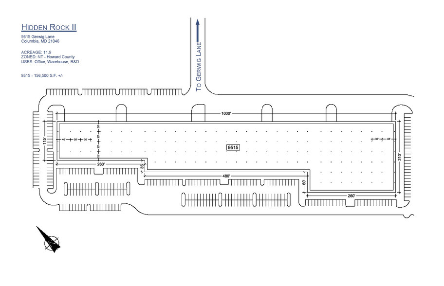 9515 Gerwig Ln, Columbia, MD for rent - Site Plan - Image 2 of 8