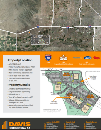 More details for SWC Yuma Rd, Buckeye, AZ - Land for Sale