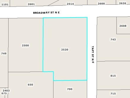 2520 Broadway St NE, Minneapolis, MN for rent - Plat Map - Image 2 of 7