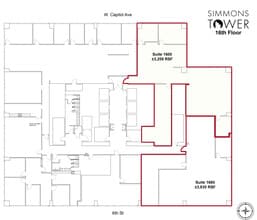 425 W Capitol Ave, Little Rock, AR to rent Floor Plan- Image 1 of 3