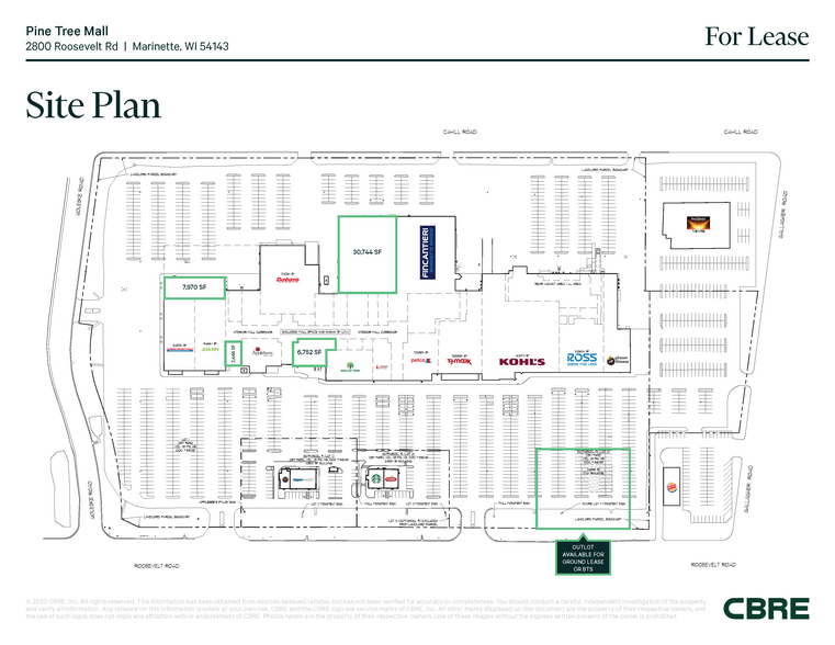 2300-2800 Roosevelt Rd, Marinette, WI for rent - Site Plan - Image 2 of 11