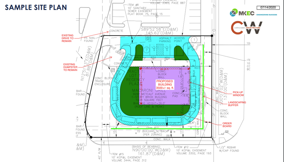 9292 Metcalf Ave, Overland Park, KS for sale - Site Plan - Image 2 of 3