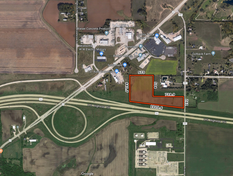 River Road & Hwy 151, Fond Du Lac, WI for sale - Plat Map - Image 2 of 2