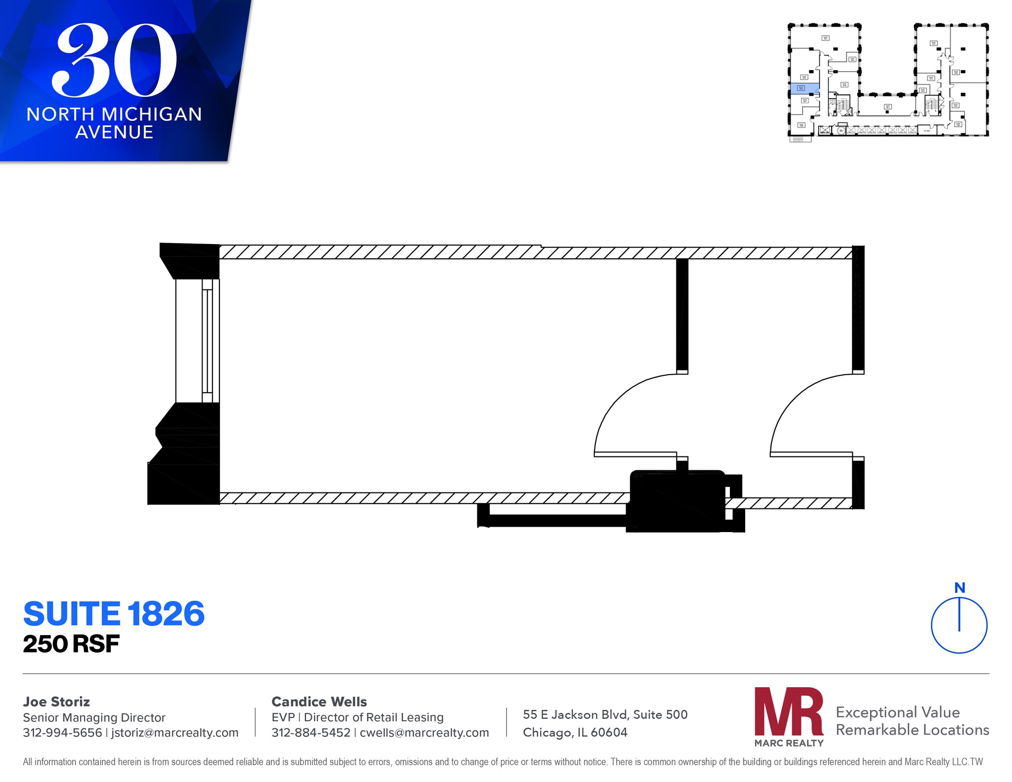 30 N Michigan Ave, Chicago, IL to rent Floor Plan- Image 1 of 4