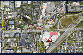 Cypress Creek Rd & North Andrews Ave, Fort Lauderdale, FL - aerial  map view