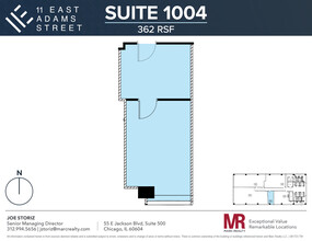 11 E Adams St, Chicago, IL for rent Floor Plan- Image 1 of 3