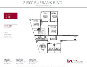 21900 Burbank, Woodland Hills, CA for rent Floor Plan- Image 1 of 1