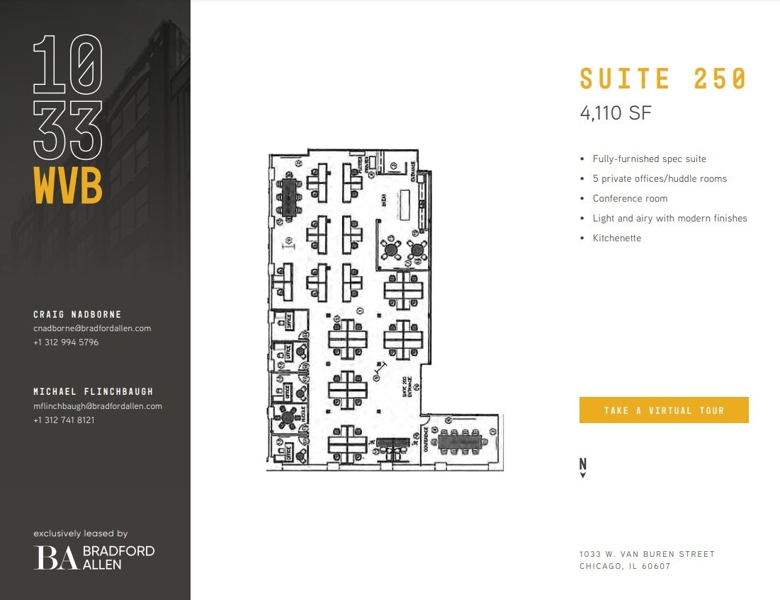 1033 W Van Buren St, Chicago, IL to rent Floor Plan- Image 1 of 12