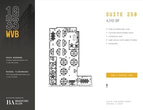 1033 W Van Buren St, Chicago, IL to rent Floor Plan- Image 1 of 12
