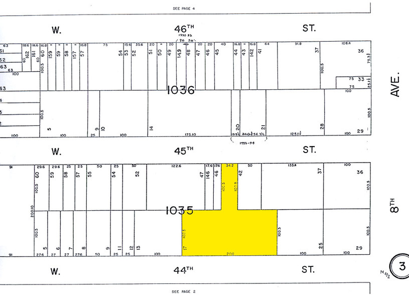 321 W 44th St, New York, NY for rent - Plat Map - Image 2 of 2