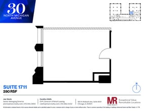 30 N Michigan Ave, Chicago, IL to rent Floor Plan- Image 2 of 2