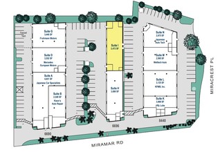 6696 Miramar Rd, San Diego, CA for rent Site Plan- Image 1 of 1