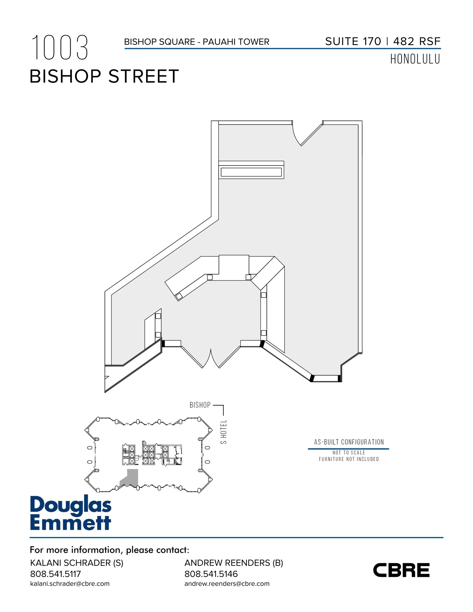 1001 Bishop St, Honolulu, HI to rent Site Plan- Image 1 of 1