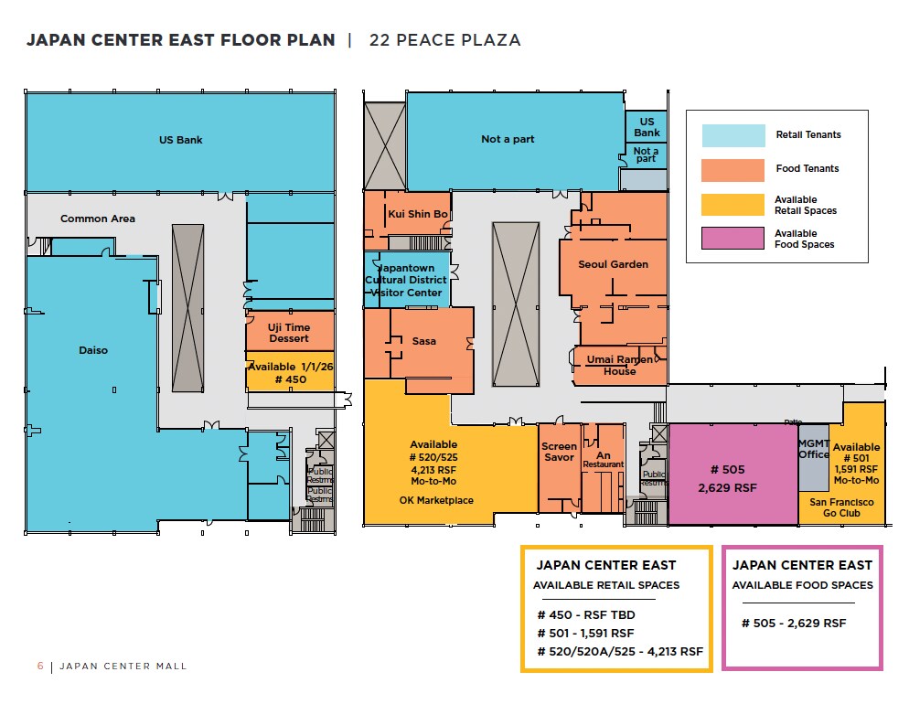 1737 Post St, San Francisco, CA to rent Floor Plan- Image 1 of 1