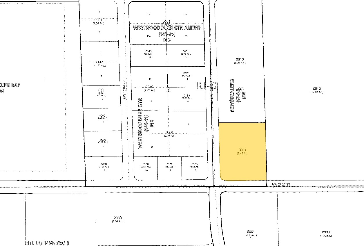 2105 NW 102nd Ave, Miami, FL for sale Plat Map- Image 1 of 1