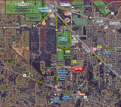 5519 FM 2004 Rd, Hitchcock, TX - aerial  map view