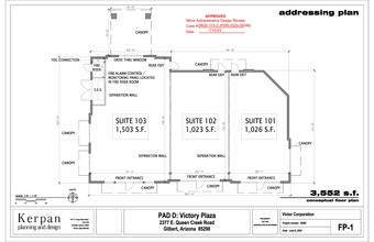 2343 E Queen Creek, Gilbert, AZ for rent Floor Plan- Image 2 of 3