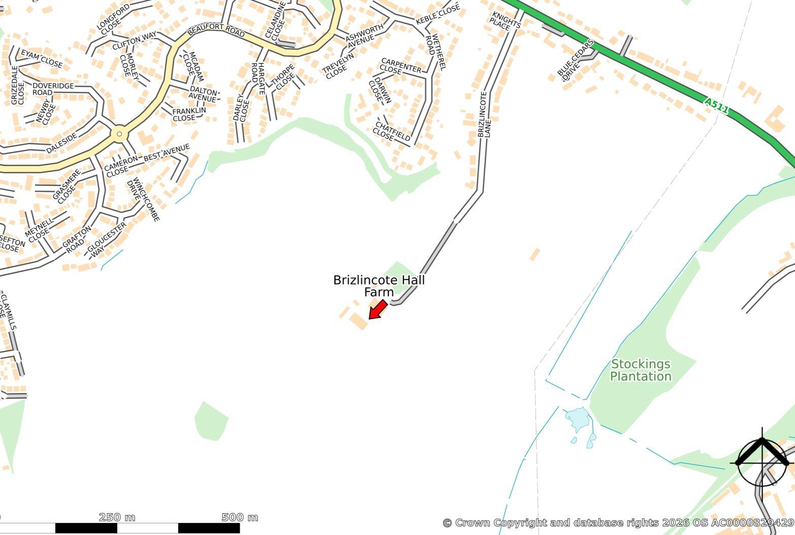 Brizlincote Ln, Burton On Trent to rent Map- Image 1 of 5