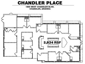 1600 W Chandler Blvd, Chandler, AZ for rent Floor Plan- Image 1 of 1