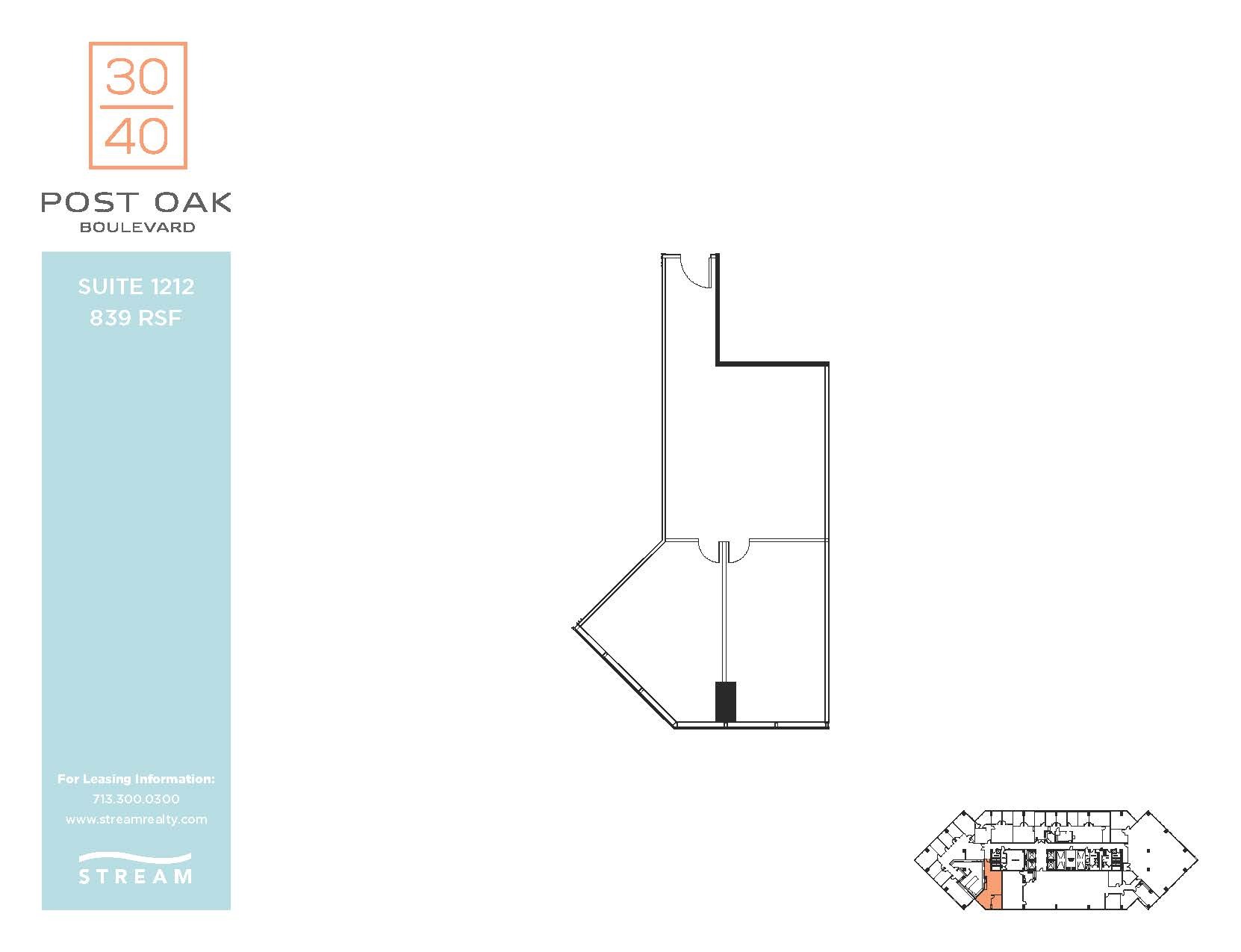 3040 Post Oak Blvd, Houston, TX for sale Floor Plan- Image 1 of 2