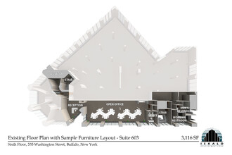 535 Washington St, Buffalo, NY for rent Floor Plan- Image 1 of 3